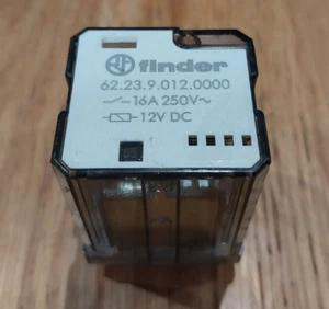FINDER 3-Pole Changeover Relay 16A 250V 12VDC 62.239.012.0000 - Picture 1 of 4