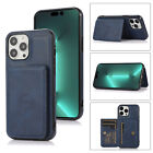 For Iphone 15 Pro Max 14 13 12 11 7+ Magnetic Pu Leather Wallet Stand Phone Case