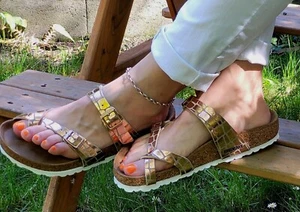 BIRKENSTOCK Mayari 1023903 Gator Gleam Copper ancho normal - Imagen 1 de 12