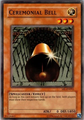 Yu-Gi-Oh TCG Ceremonial Bell SRL-EN092 Unlimited Regular Common Card LP-NM - Image 1 of 2