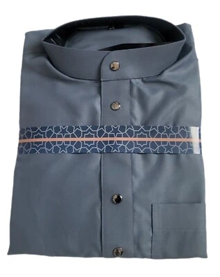 Hombre Premium Thobe Estilo Saudí con Manga Completa Foto 1 de 4