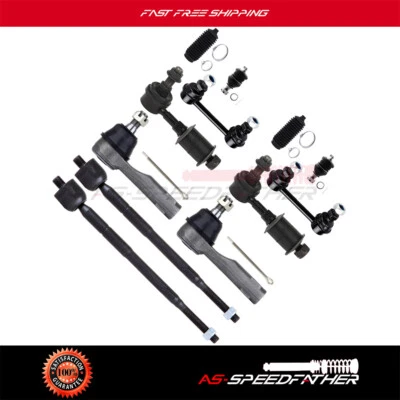 12 piezas para Nissan Altima 1998-2001 suspensión de rótula de extremo de varilla de amarre delantera trasera Foto 1 de 4