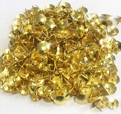 100 X Brass Drawing Pins Strong Metal - Gold Colour  • 2.25£