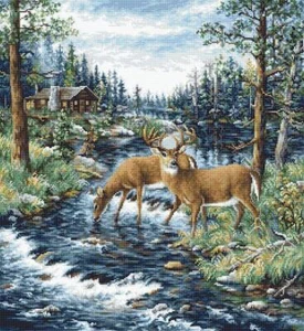 Peaceful Morning B606L Luca-S Counted Cross-Stitch Kit - Picture 1 of 8