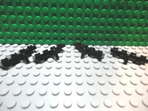 Lego 4 Black 1x4 Plate with 1 Arm Down NEW - Picture 1 of 2