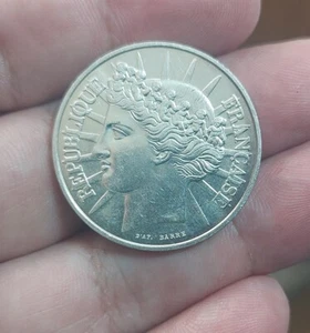 77) France - 100 Francs 1988 Fraternity KM#966  Silver - Picture 1 of 2