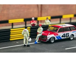 Rennfahrer 4-teiliges Druckguss-Figurenset BRE für Modelle im Maßstab 1:64 - Bild 1 von 3