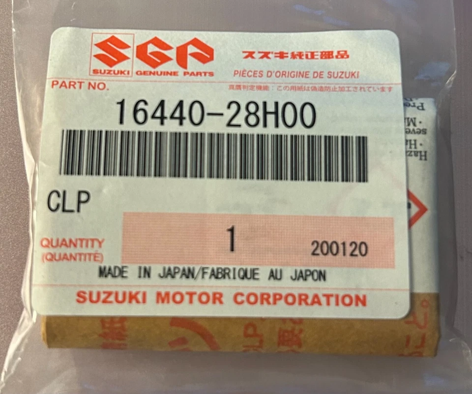 Nueva válvula de aceite OEM Suzuki 16440-28H00 RMX450 RMZ450 RMZ250 Foto 1 de 1