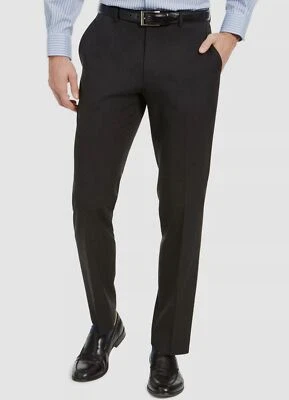 $198 Izod мужской черный эластичной классический крой плоский передний платье брюки размер 36W 32L - Изображение 1 из 3