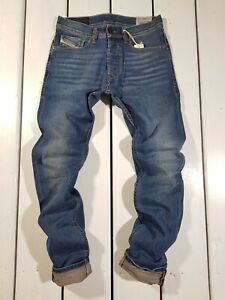 New Diesel Men's Jeans W26 L30 Tepphar 0837I Slim Carrot Stretch Blue