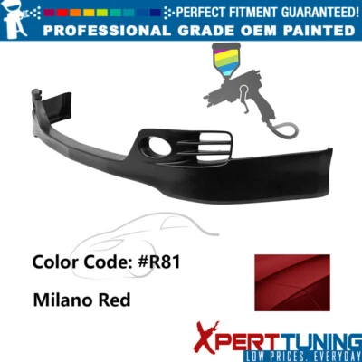 Fits 06-08 Acura TSX EURO-R Style Painted #R81 Front Lip Lower Chin Spoiler PU Foto 1 de 4