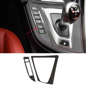 Real Carbon Fiber Central Console Gear Shift Cover For BMW M3 M4 F80 F82 2014-19 - Bild 1 von 11