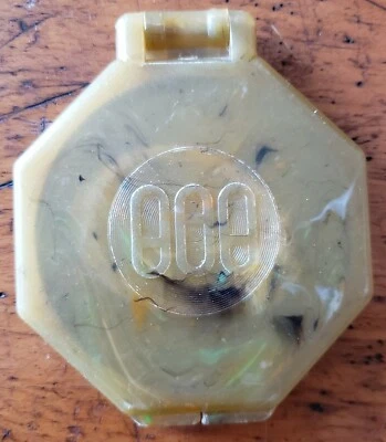 De colección Raro Melmac Japón Bolsillo Doble Espejo Maquillaje Compacto Foto 1 de 4