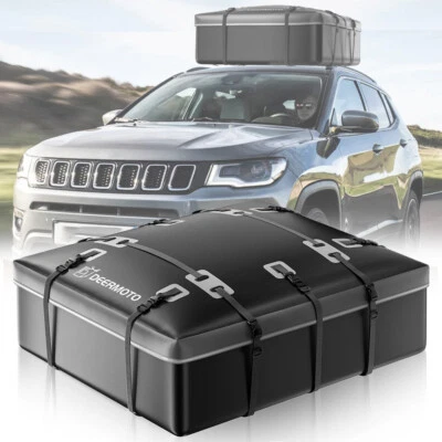 Bolsa de carga para techo de auto paquete almacenamiento Oxford impermeable para Jeep Compass Foto 1 de 4