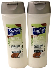 Suave Essentials Tropical Coconut Extract Nourishing Shampoo 15 oz Lot of 2 - Picture 1 of 5