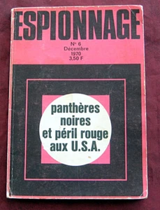 Espionnage n° 6. Panthères noires et péril rouge aux USA. Décembre 1970. - Picture 1 of 2