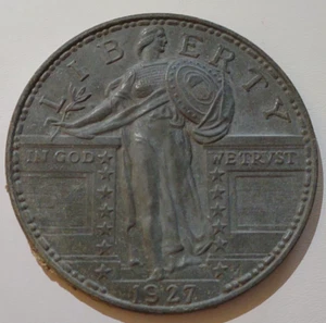 Vintage 1927 Standing Liberty Quarter Dollar Medallion - Picture 1 of 3