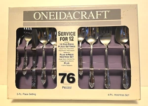 Oneidacraft Edelstahl Besteck Set 76 Teile Venus Neu aus altem Lagerbestand - Bild 1 von 9