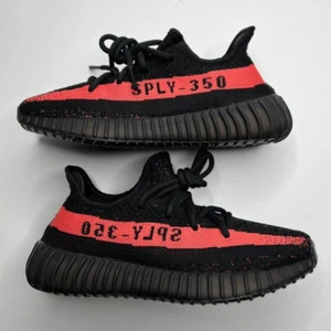 Adidas Yeezy Boost 350 v2 Core schwarz rot BY9612 Größe 4 - Bild 1 von 9