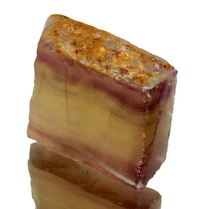 90,00 kt natürlicher unbehandelter Fluorit zweifarbiger brasilianischer grober Edelstein CH 3227 - Bild 1 von 2