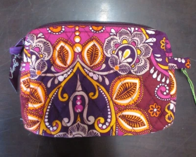 Bolso Vera Bradley Mujer Pequeño Púrpura Bolsa Cosmética Safari Puesta de Sol Viaje NUEVO Foto 1 de 4