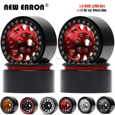 1.9" Crawler Beadlock Wheels RC Rims Alloy for 1/10 RC Car D90 TRX4 Defender - Image 1 of 4