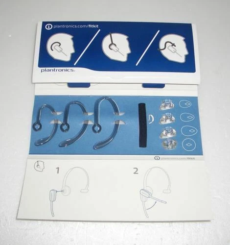 New Plantronics Fit Kit Hooks And Earbuds for Headsets - P/N 84604-01 - Image 1 of 1
