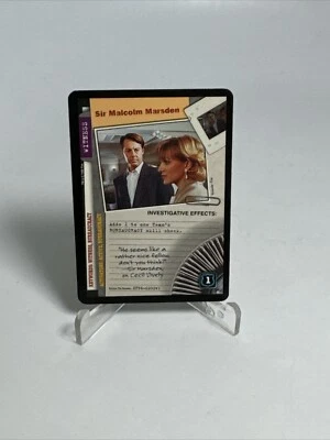 CCG 1996 Fox #1 SIR MALCOLM MARSDEN Witness The X FILES Common Trading Card NM - Image 1 of 4