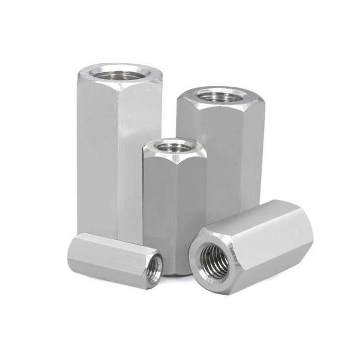 Edelstahl Gewindemuffe Sechskant VA M6 - M12 Dinstanzhülse Verbinder Langmutter - Bild 1 von 1