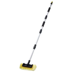Brosse de Lavage Voiture 66,7 Pouces Brosse de Lavage Voiture avec Tête de Poils PVC Souple 12" - Photo 1/2