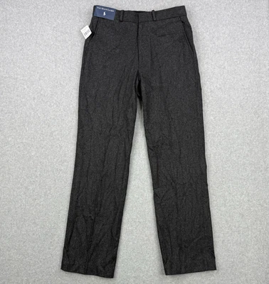 Vintage Polo Ralph Lauren Pants Mens 32x32 Gray Wool Blend Straight Workwear - image 1 of 4