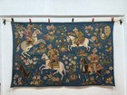 Vintage Fabulous French Aubusson Style Pictorial Figurative Motif Tapestry 