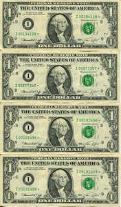(15) 1963-A & 1969-B/C & 1974 $1 Star Notes St. Louis District Set AU SM278 - Picture 1 of 8