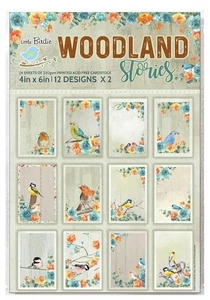 Little Birdie Woodland Stories Journaling Cards 4"X6" 24/Pkg-Woodland Stories - Picture 1 of 2