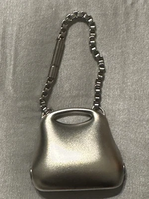 Vintage Chanel Silver Tone Bag Charm - Image 1 of 4