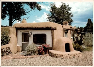 Adobe House - Santa Fe, New Mexico, USA - Postkarte ohne Post - Bild 1 von 2
