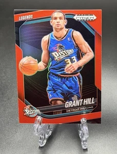 2024-25 Prizm Black Grant Hill Legends #287 Red Prizm SP /299 Detroit Kolben - Bild 1 von 2