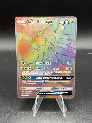 Pokémon Sun & Moon Burning Shadows Rainbow Rare Tapu Bulu GX 149/147 LP BD3 - Image 1 of 3