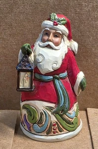Jim Shore Heartwood Creek 3,5" Weihnachtsmann mit Laterne Figur-markiert-tolle Details! - Bild 1 von 6