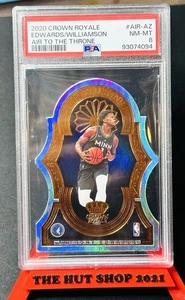 Anthony Edwards 2020-21 Crown Royale Air Throne Silver Rookie/99 PSA 8! Zion RC - Imagen 1 de 4