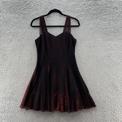 Mini Vestido All That Jazz Años 90 De Colección 13 Rojo Negro Metálico Tirantes Fiesta Foto 1 de 4