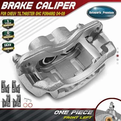 Front Left Disc Brake Caliper w/ Bracket for Chevy Tiltmaster GMC Forward Isuzu - Image 1 of 4