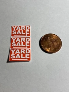 1/10 scale Miniature Yard Sale Sign decals for your 1/10 Scale Diorama - Picture 1 of 2