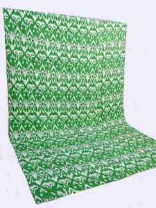 Queen Kantha Quilt Bedspread Ikat Cotton Multicoloured Boho Gypsy Blanket - Picture 1 of 6