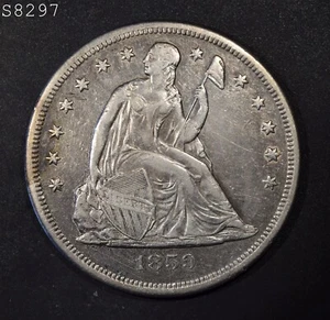 1859-O Liberty Seated Dollar "XF" *Free SH After 1st Item* - Picture 1 of 2