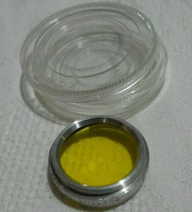 a Vintage Kodak Lens Cloud Filter Yellow Size No. 285 lens mounts 22 - 25mm A070 - Image 1 of 4