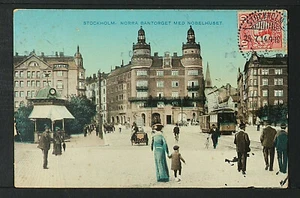 SUECIA 18-ESTOCOLMO - Norra Bantorget med Nobelhuset (1914) - Imagen 1 de 3
