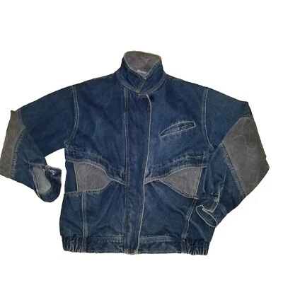 Chaqueta de Jean Para Hombre De Colección Años 80 Jordache Colorblock M Streetwear Hip Hop Rocker Foto 1 de 4