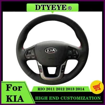 Cubierta de volante de coche para KIA RIO Funda Volante coche personalizado Foto 1 de 4