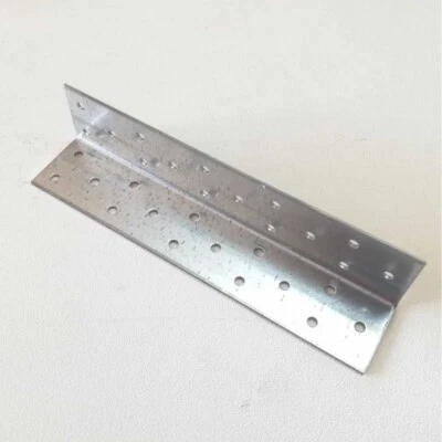 AFLEX Piastra lastra di fissaggio ad angolo 40x40x200mm in acciaio zincato